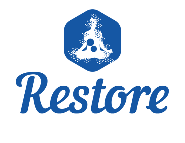 restore logo azul